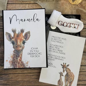 Gotti fragen,Götti fragen, personalisiert, Babysöckchen, Schwangerschaftsverkündung, Schwangerschaft, Baby Ankündigung