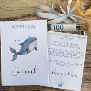 Geldgeschenk Kommunion, personalisiert, Geschenkbox, Geldgeschenk, Gutscheinbox, Geschenk Karte