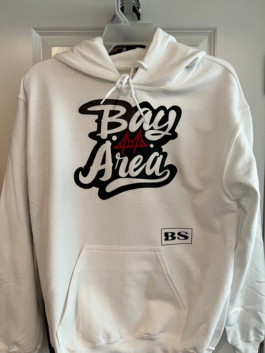 Bay Area Hoodie White Etsy