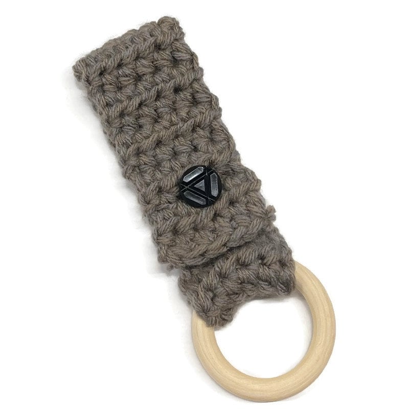 39 Crochet Button Patterns and Projects That Show Them Off 19 Towel Hanger Crochet