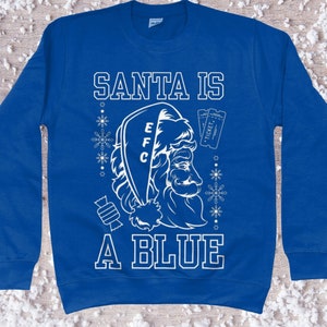Everton Christmas jumper sweatshirt, Unisex stylish fit, Ringspun cotton and polyester