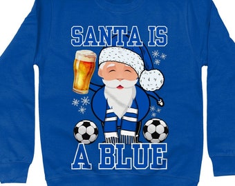 Everton Christmas jumper sweatshirt, Unisex stylish fit, Ringspun cotton and polyester