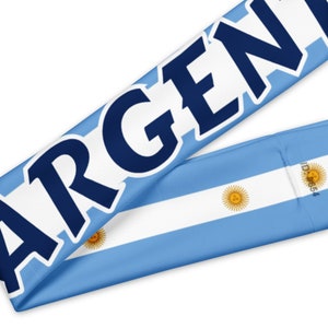 Argentina Headband, Moisture-wicking headband for workouts, game day or socialising*Read description*