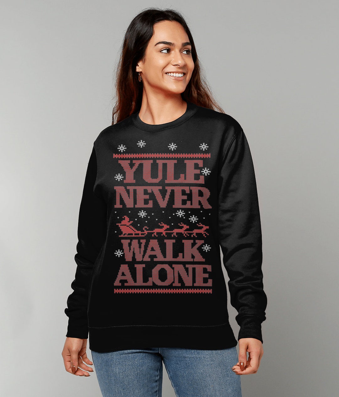Felpa Unisex Felpa Never Walk Alone Felpa Natalizia Liverpool