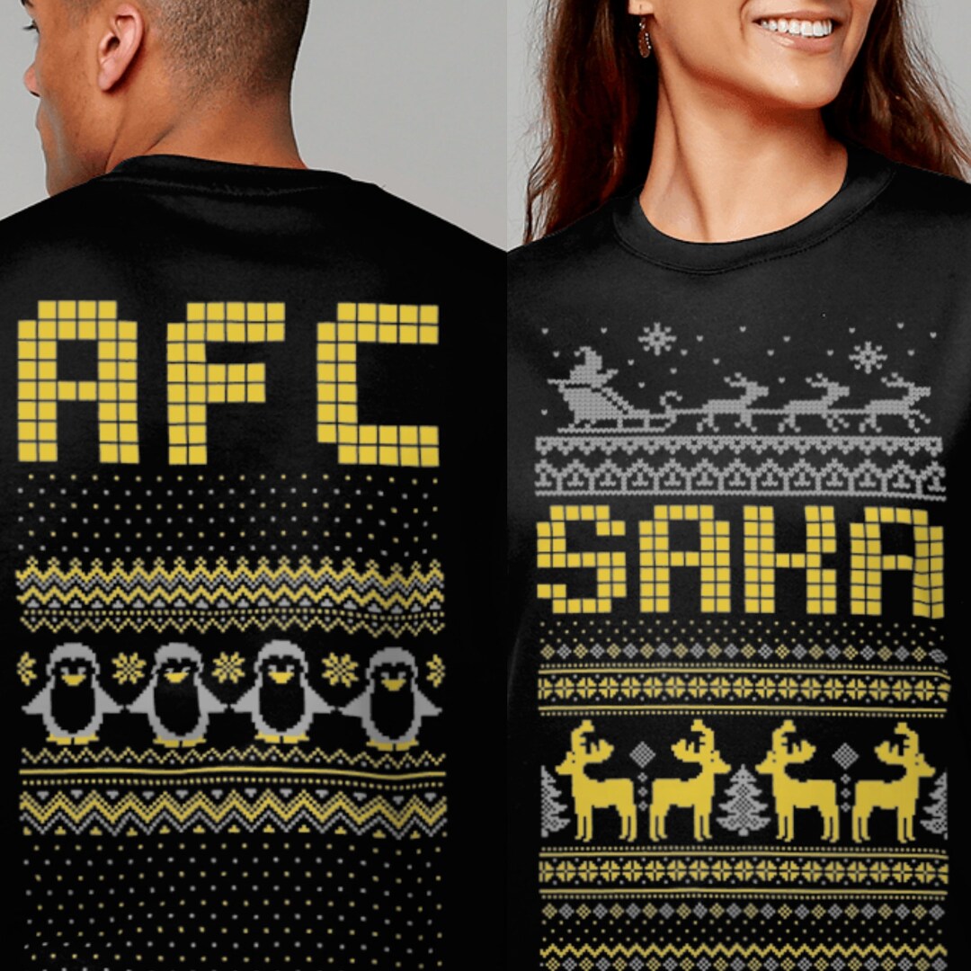 Arsenal FC Christmas Jumper Unisex Stylish Fit Ringspun Etsy UK