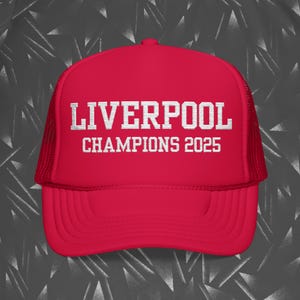 Liverpool Champions hat, Premier League 24/25 Season Title Win, Embroidered Cap, Sports Fan Gift, Soccer Team Celebration, Football