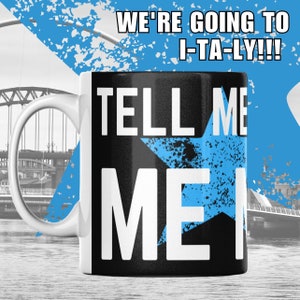 Newcastle Mug, Champions league NUFC gift, 11oz ceramic