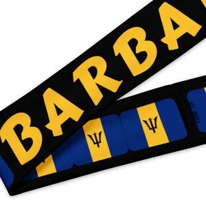 Barbados kids / Adults Headband, Moisture-wicking headband for workouts or socialising*Read description*