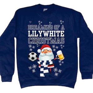 Spurs Christmas jumper sweatshirt, Unisex stylish fit, Ringspun cotton and polyester