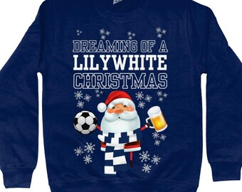 Spurs Christmas Jumper Sweatshirt, Unisex Stylish Fit, Ringspun - Main Image