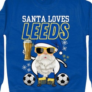 Leeds Christmas Jumper sweatshirt, Unisex stylish fit, Ringspun cotton and polyester