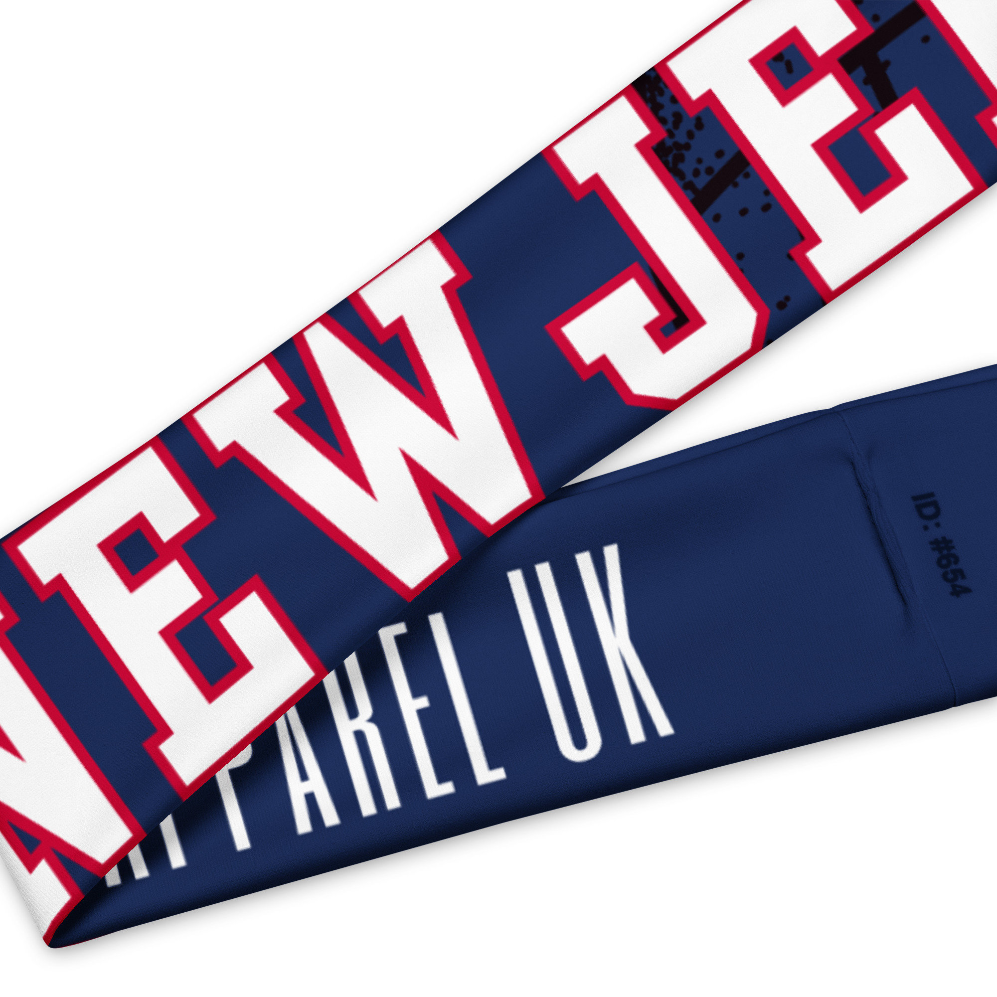 Personalised New Jersey Headband, Soft stretchy headband for workouts, game day or socialising*Read description*