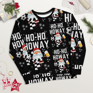 Newcastle Christmas sweatshirt, Unisex style, all over print, Polyester and Elastane