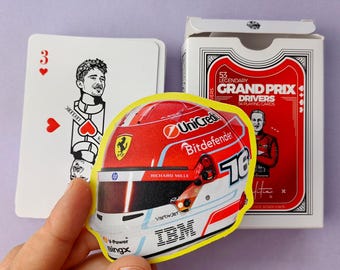 F1 Playing Cards: 54 Legendary Drivers illustrated - Formula 1 Poker Deck, Gifts for fans *Bonus Stickers Pack