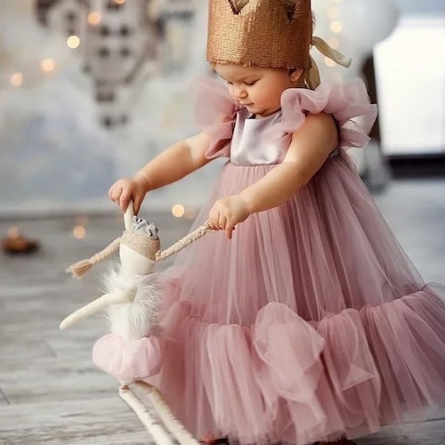 First Birthday Dress Baby Girl Dress Special Occasion Baby Etsy