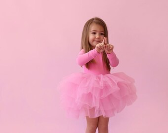Child 2-3 Aeromax Pink Ballerina Dress with Ruffles Child 2-3 Aeromax Pink Ballerina Dress with Ruffles