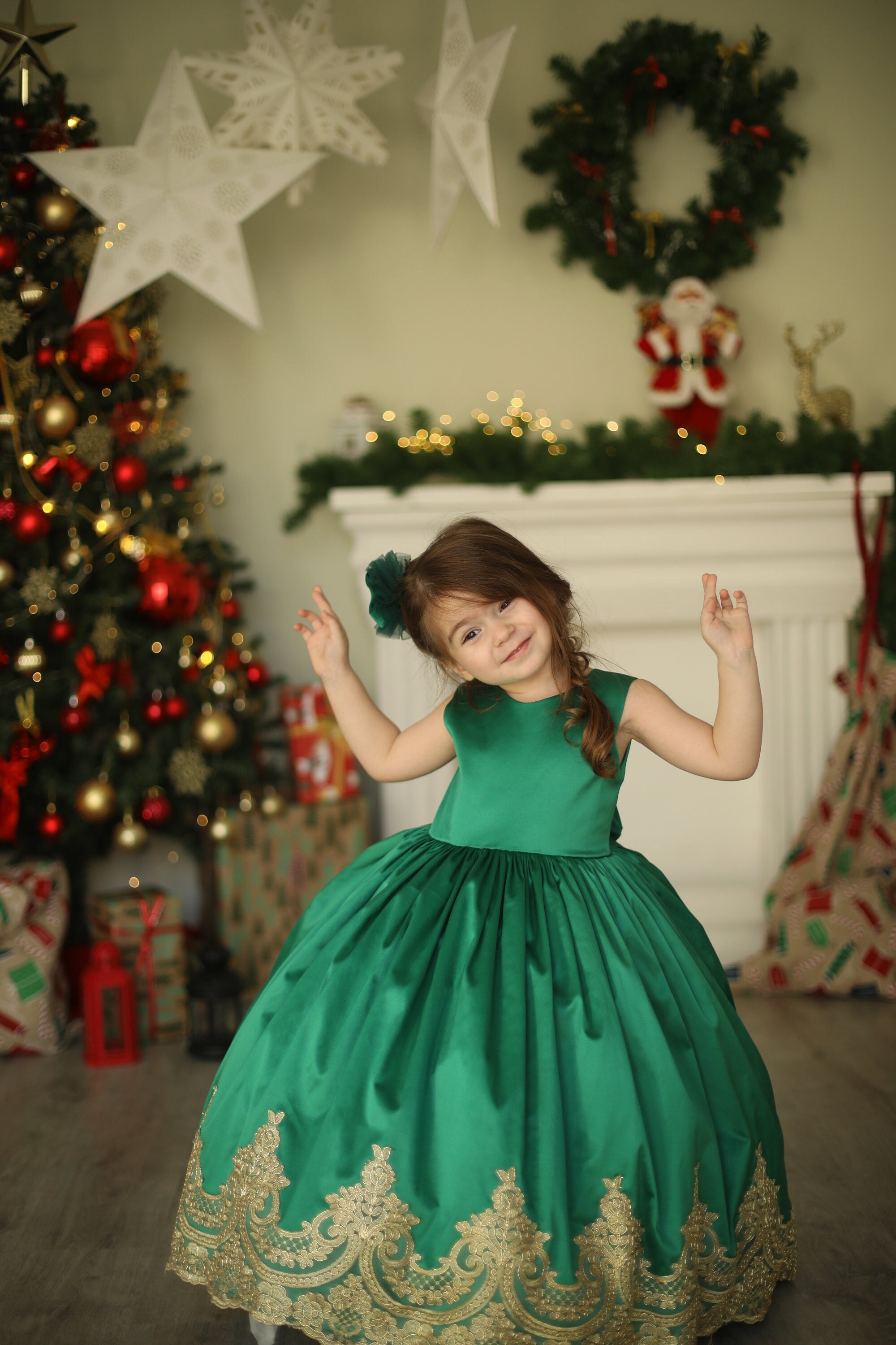 Vestido esmeralda para niña vestido verde esmeralda para - Etsy México Vestido esmeralda para niña vestido verde esmeralda para - Etsy México