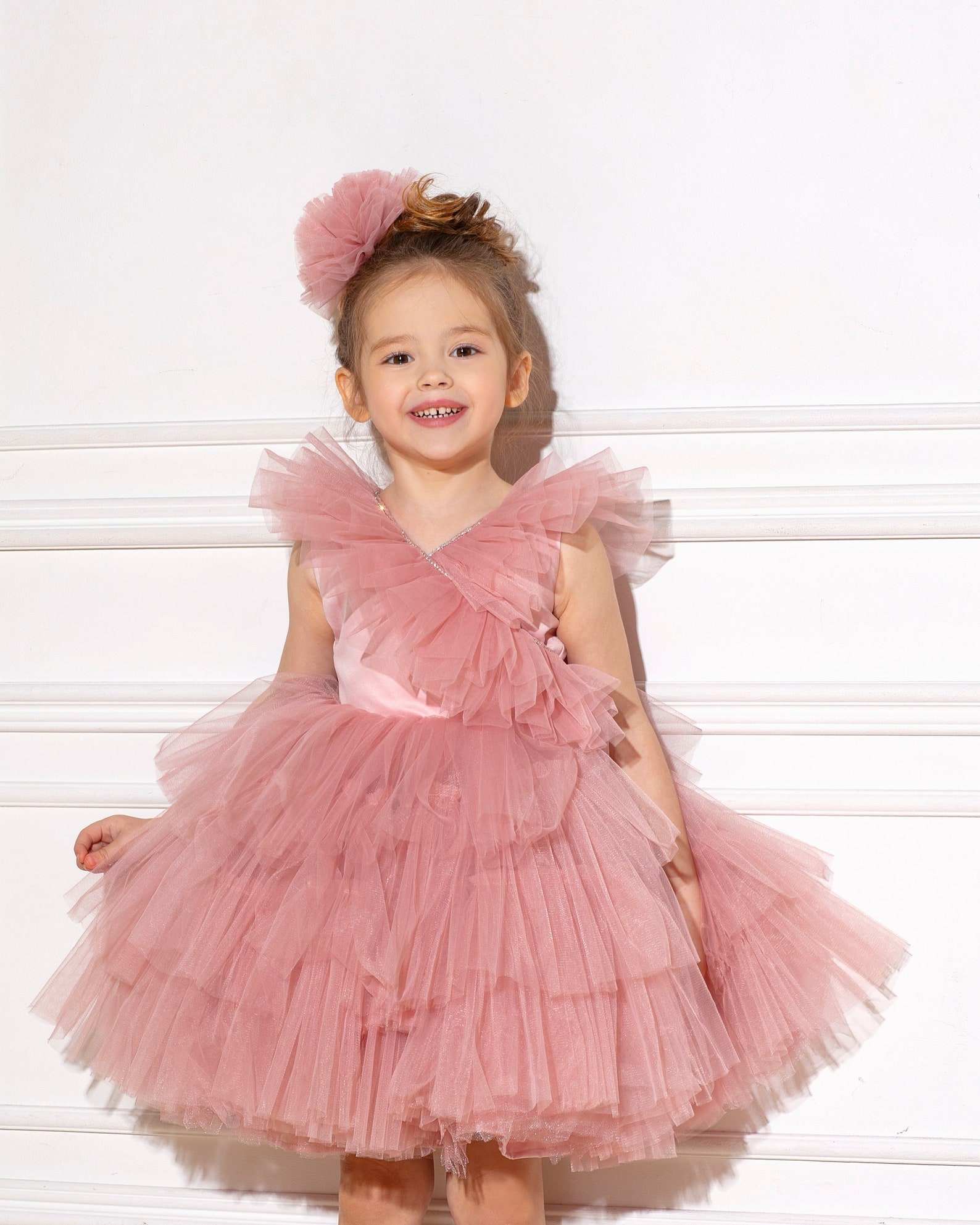 Baby Girl Dress Special Occasion Birthday Dress Girls Blush Etsy