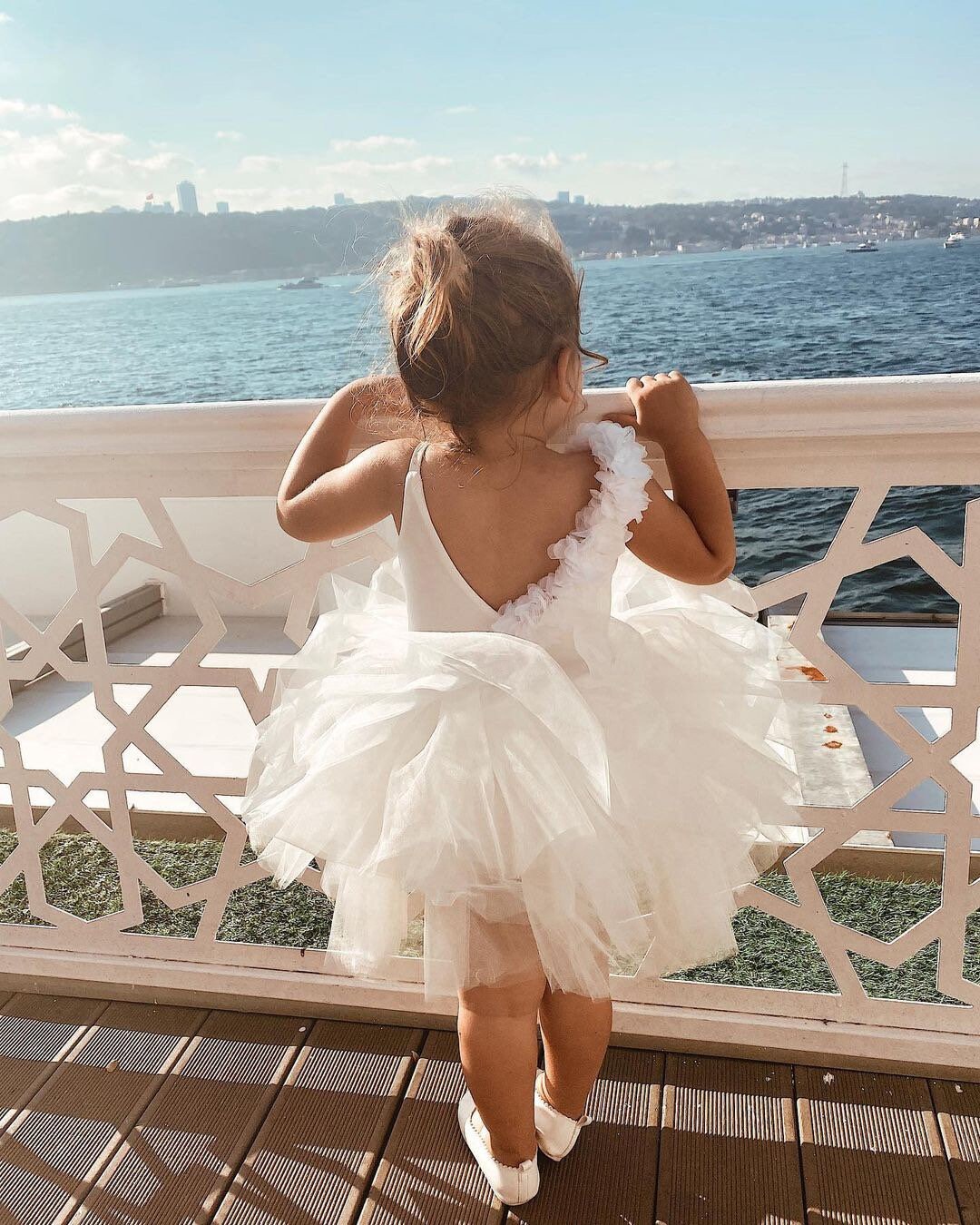 White Baby Girls Ballerina Tutu Tulle Dress for Wedding Etsy