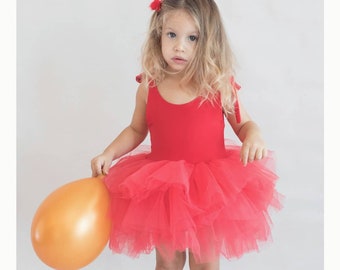 Valentines Dress for Baby girls , first valentines dress, baby girls valentines outfit, valentines day tulle red dress , toddler valentines