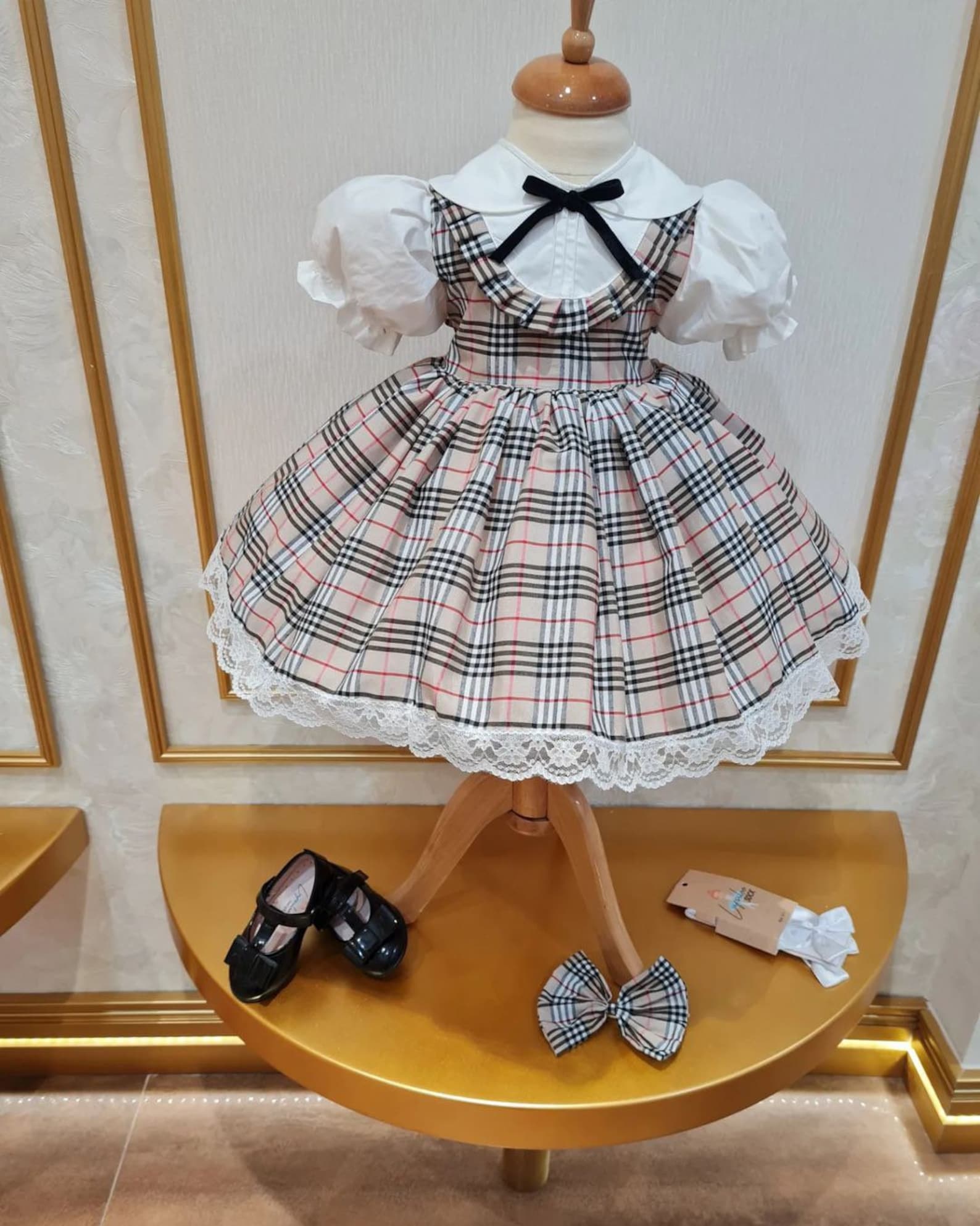 Retro Girl Dress Classic Baby Girl Vintage Dress Dress for Etsy