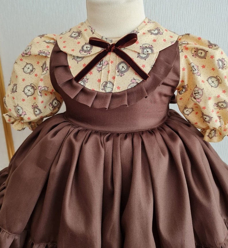 Vintage Baby Girl Brown Dress Clothing Vintage Baby Girls Etsy