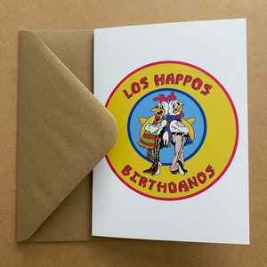 Carte d'anniversaire Los Pollos Hermanos Breaking Bad Walter White Jesse Pinkman Gus Fring Mieux appeler Saul Cadeaux pour lui Cadeaux pour petit ami drôle