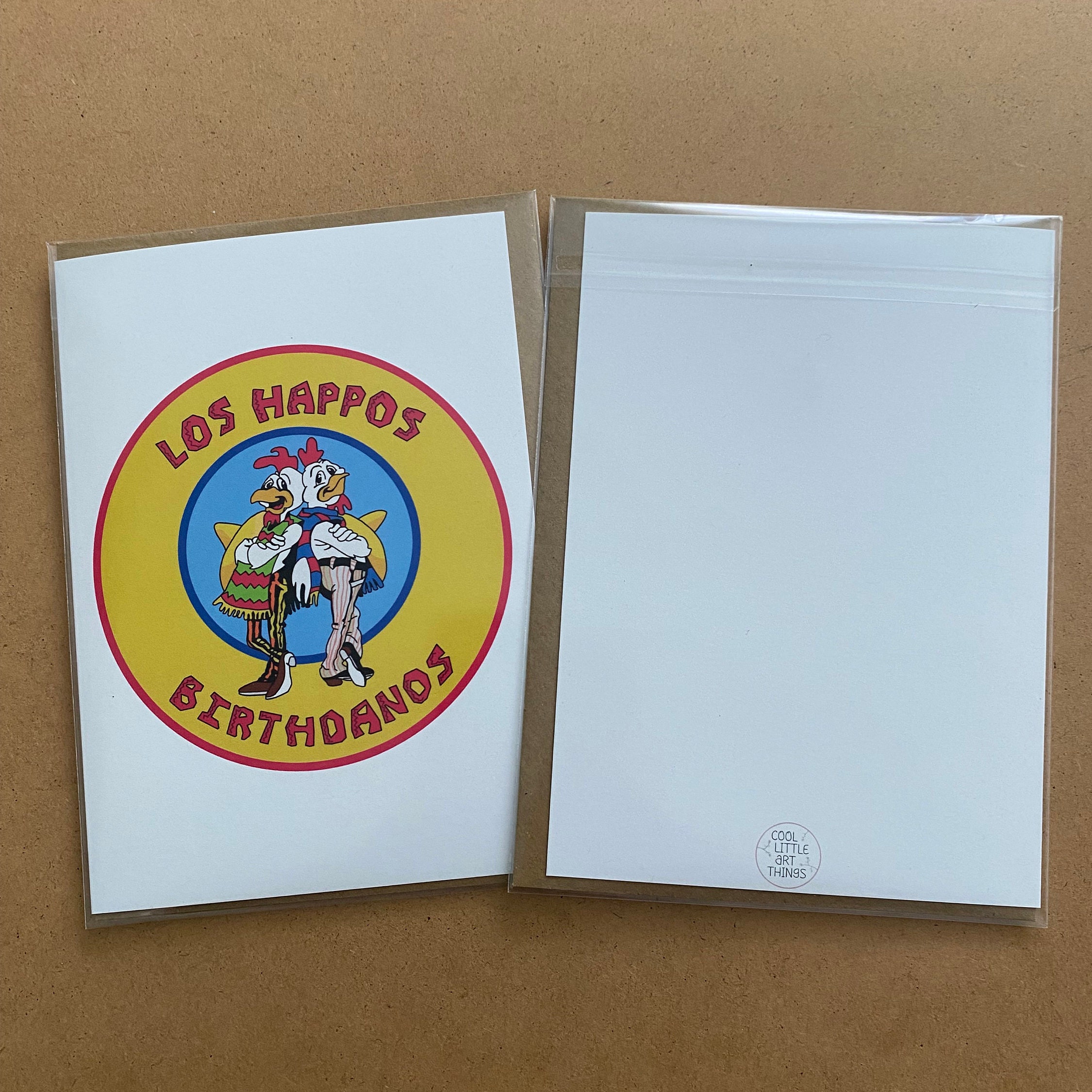 Los Pollos Hermanos Breaking Bad Birthday Card Walter White Jesse