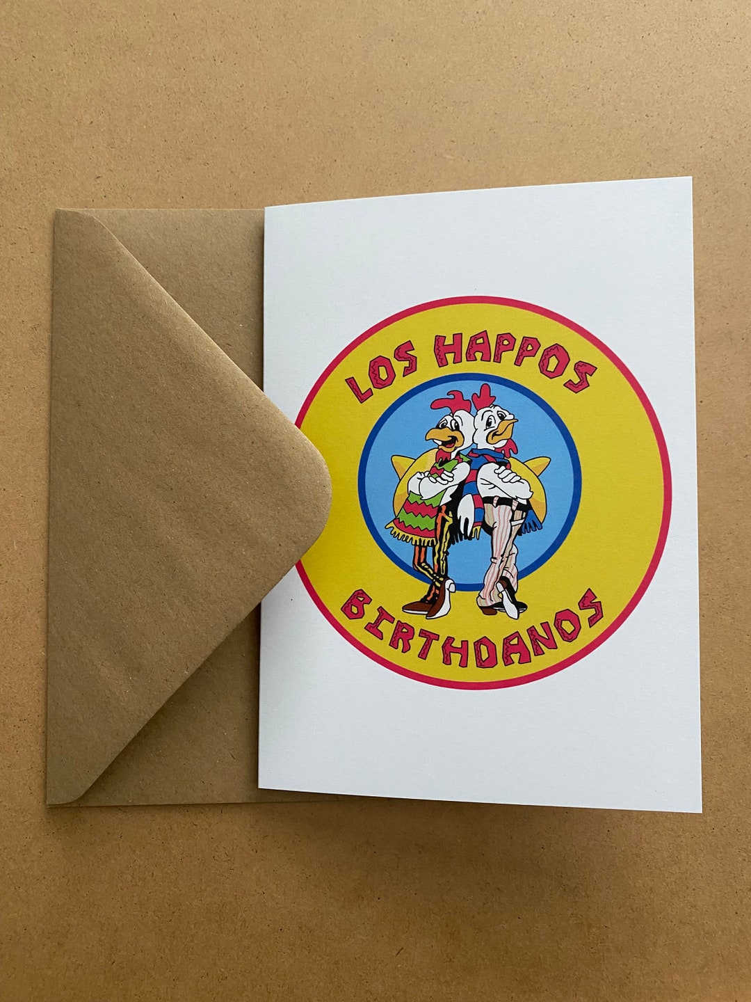 Los Pollos Hermanos Breaking Bad Birthday Card Walter White Jesse