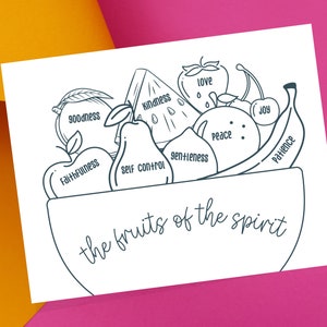 Fruits of the Spirit Coloring Page