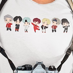 Camiseta de fan de BTS Army TinyTAN Mic Drop, suelta el ritmo, eleva el estilo, Jungkook, Jhope, RM, Suga, Jin, Taehyung, Jimin
