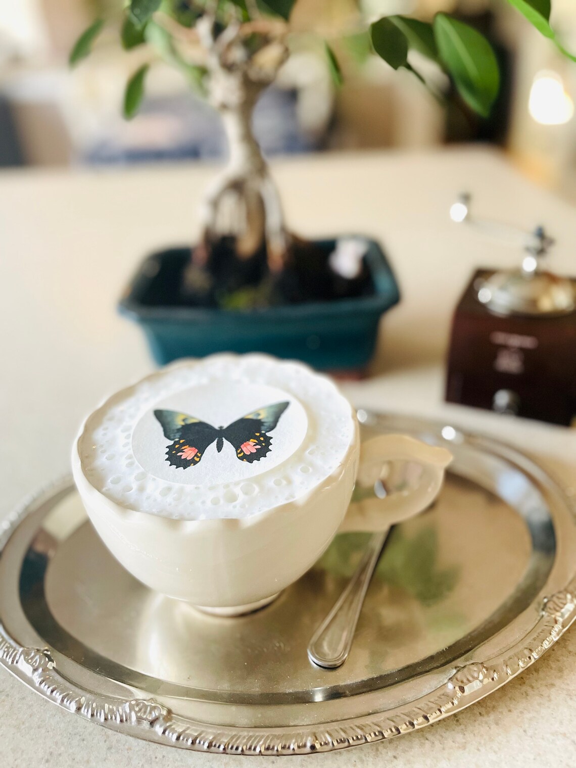 Custom Drink Toppers: Edible Butterfly Whimsical Cocktail Cupcake Party ...