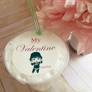 TinyTAN Mic Drop Edible Wafer Paper Toppers: Kpop Party Decorations