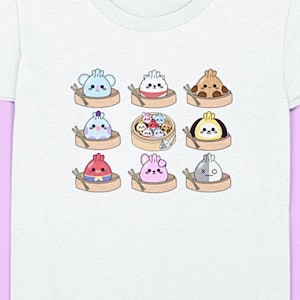 Camiseta BT21 Dumpling Squad: adorables personajes blandos inspirados en los ídolos del K-Pop de BTS