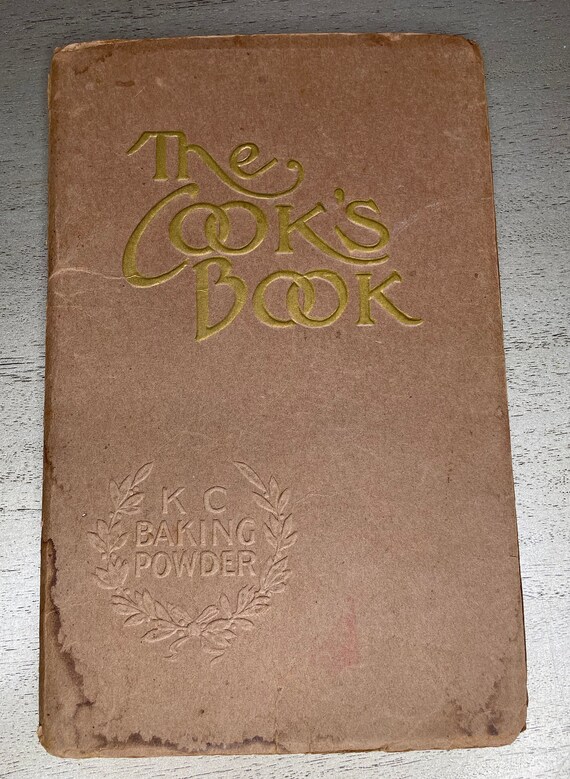 1916 KC Baking Powder 'the Cooks Book' Etsy