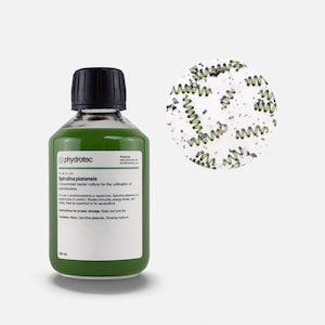 Spirulina - 200 ml levend fytoplankton, levende cultuur, cyanobacteriën