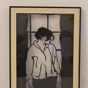 Toulouse Lautrec Montrouge, Paper cut, papercut, by hand image 3