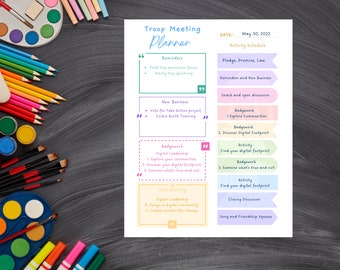 Troop Meeting Planner