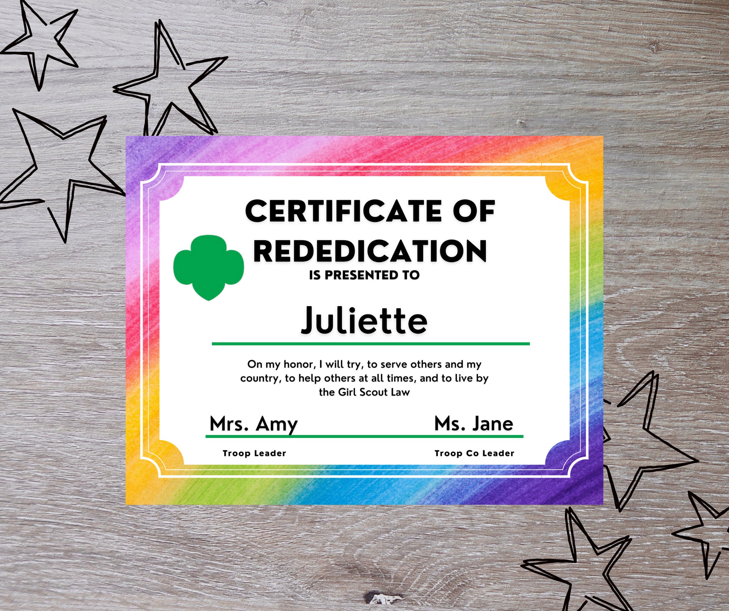 Certificate of Rededication/investiture - Etsy