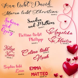 Selbstklebende Texte freistehend ohne Untergrund Wunschtext Sticker Name Zahl Text