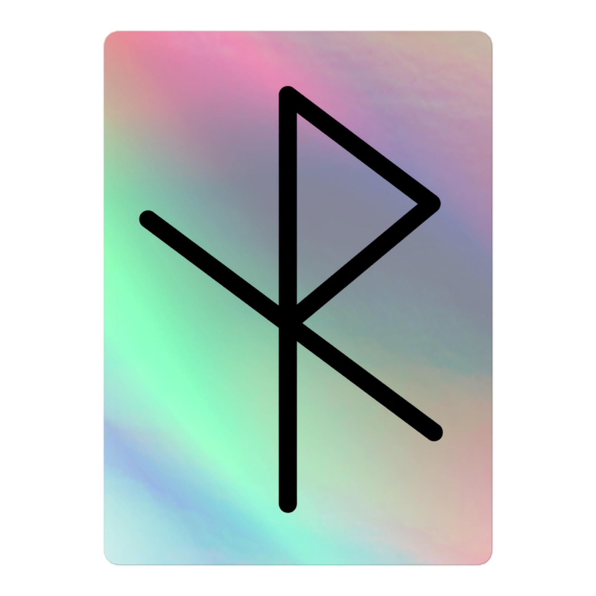 Safe Travels Bind Rune Description.pdf Safe Travels Rune Holographic Sticker - Etsy