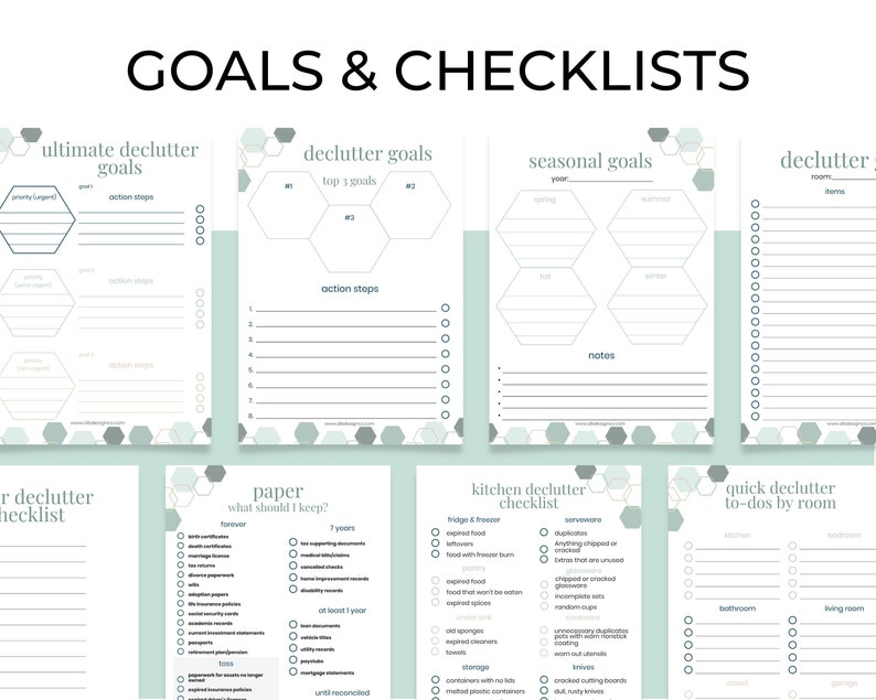 Ultimate Decluttering Planner INSTANT DOWNLOAD Printable Binder Tablet ...