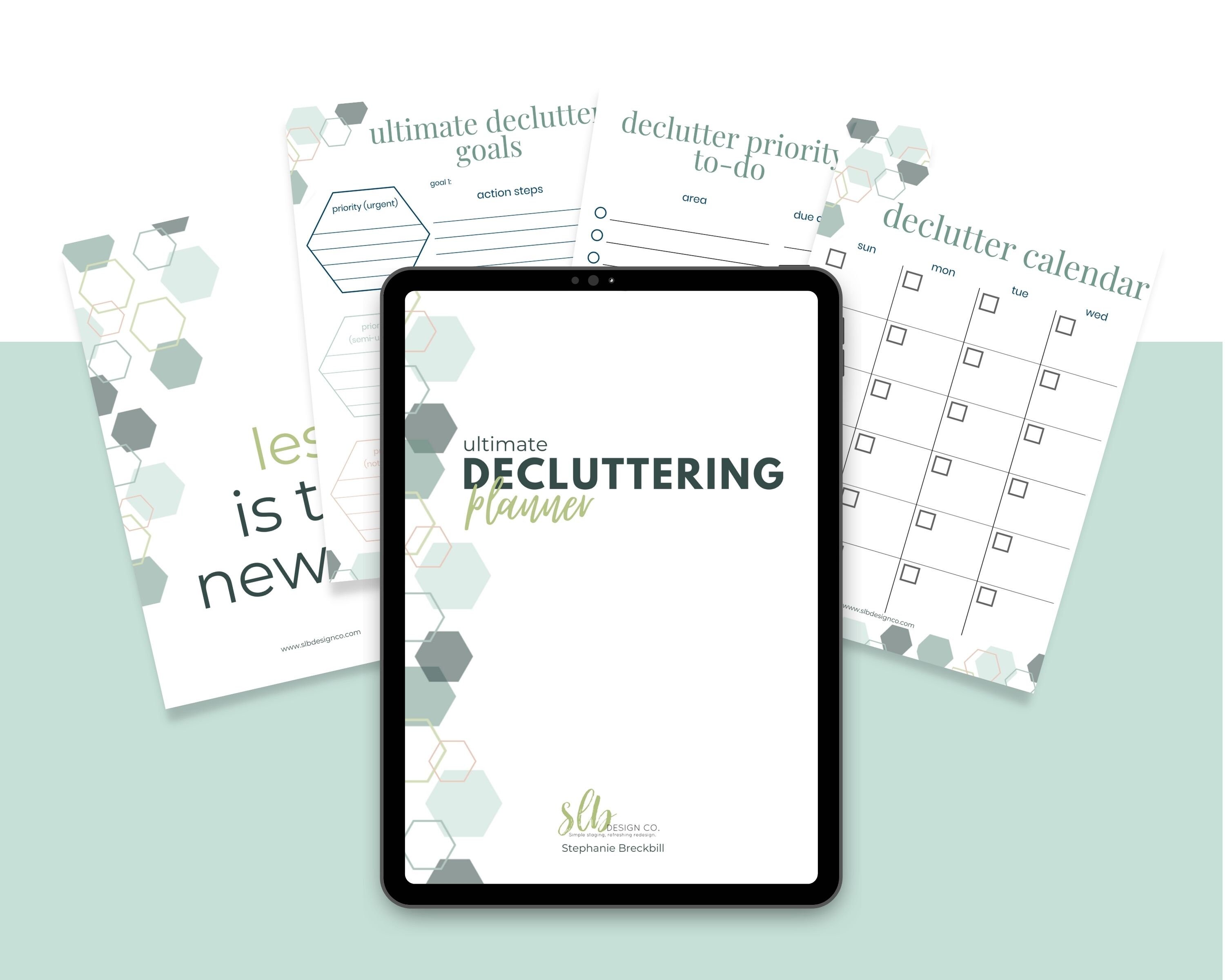 Ultimate Decluttering Planner INSTANT DOWNLOAD Printable Binder Tablet ...