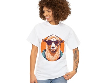 Funny Sheep Shirt | Sheep with Sunglasses T-Shirt | Sheepish Unisex T-Shirt | Animal Lover Shirt | Farm animal outfit | Gift For Sheep Lover
