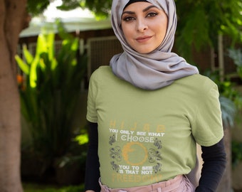 Islam Shirt | Women Wearing Hijab T Shirt | Hijab Shirt | Eid Mubarak Shirt | Muslim Clothing | Muslim Girl Gifts | Women Hijab T Shirt