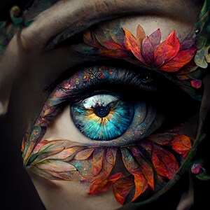 AI Art Image - "La verdadera belleza solo está dentro" / Arte mural, Arte generado por IA, Descarga digital, Arte digital, Arte imprimible, Ideal para la decoración del hogar