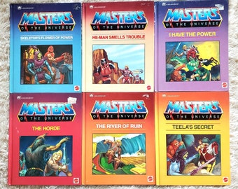 Masters of the Universe// He-Man Vintage Hardcover Book Lot