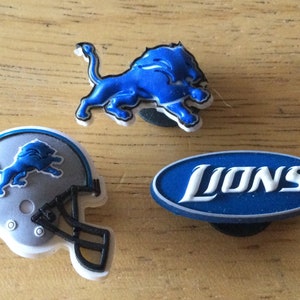 Detroit Lions NFL - Jibbitz - Authentic Shoe Charm - Rare - for Croc Shoe Holes