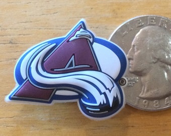 NHL Colorado Avalanche - Authentic Jibbitz Shoe Charm - Rare - for Croc Shoe Holes