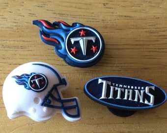 Tennessee Titans NFL - Jibbitz - Authentic Shoe Charm - Rare - for Croc Shoe Holes